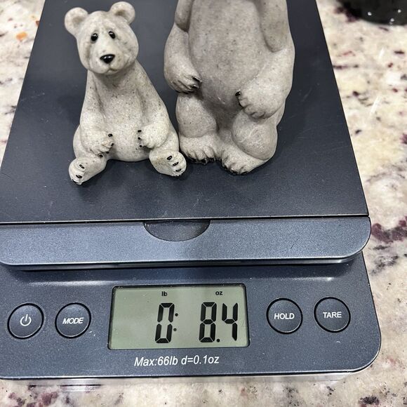 Vintage Bear Figurines Quarry Critters Set Of 2 Billy & Boo Cabin Decor - Picture 12 of 12